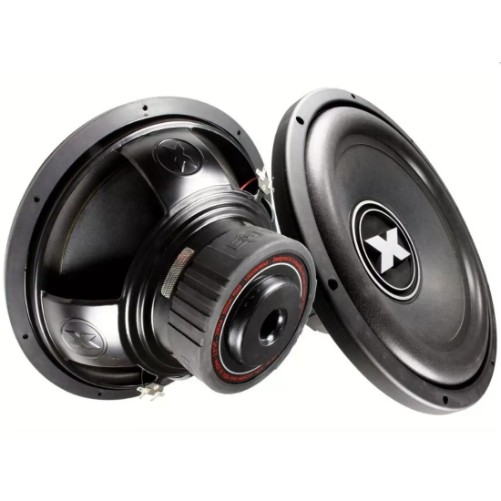 Excursion SHX-15D4 2-cewkowy głośnik niskotonowy o średnicy 38cm/15cali do subwoofera samochodowego - 500/1200W, 2x4ohm, 94dB, głębokość 165mm